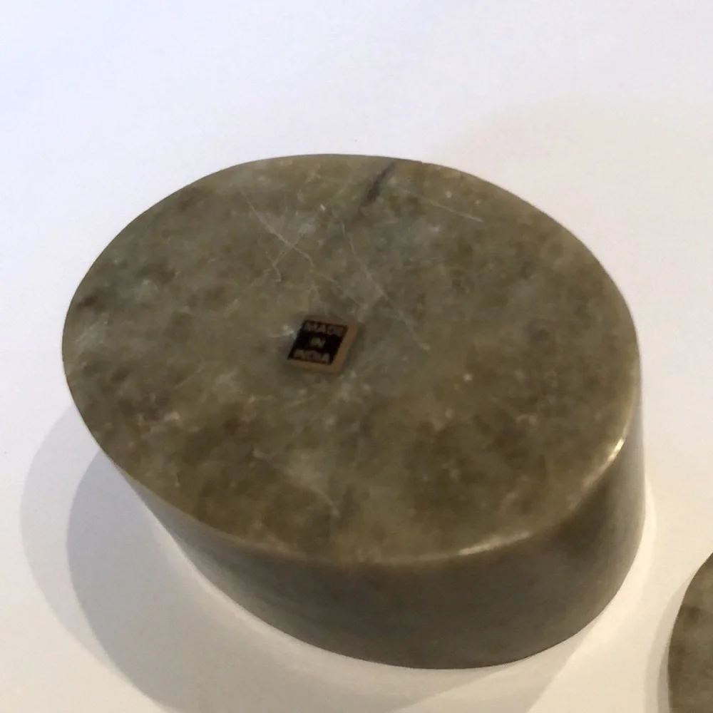 Green Marble MOP Onyx Floral Trinket Box India